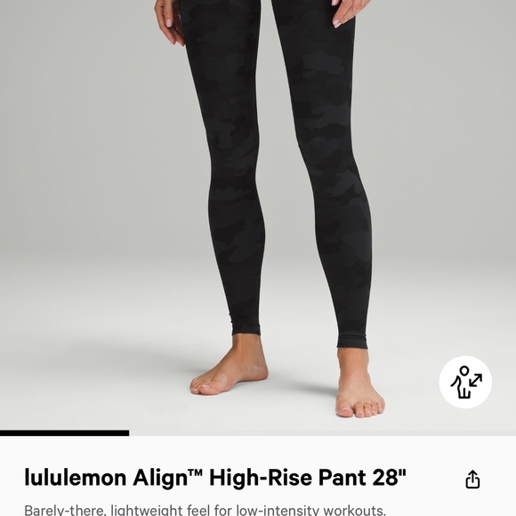 Lululemon Allign high rise legging 28”. - Picture 5 of 5
